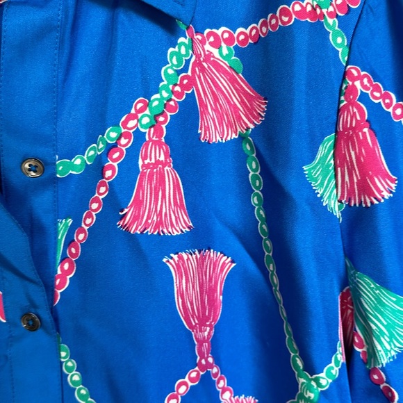 NWT Lilly Pulitzer Silk Blouse- Sz. 8 - Picture 3 of 6